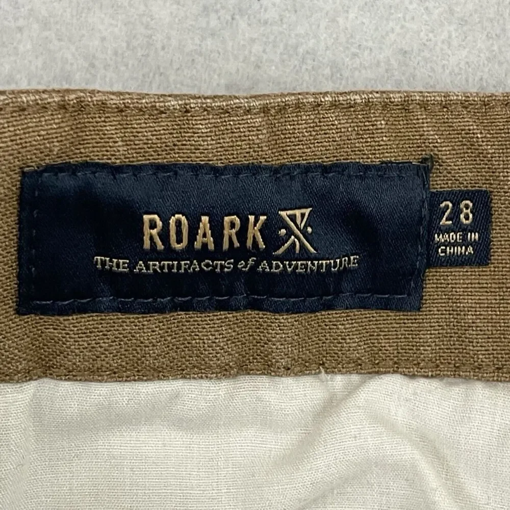 Roark Chino Pants Mens 28 Tan  Porter HD Straight Fit Stretch Travel Outdoor